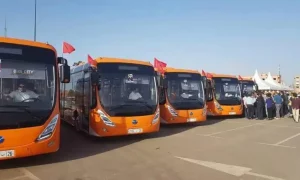 وصول 257 حافلة جديدة الى ميناء البيضاء